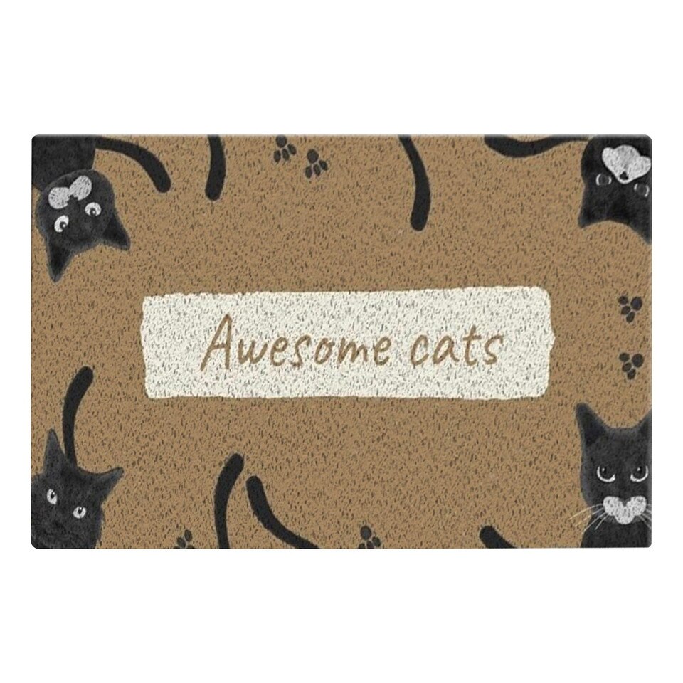 Lovely Welcome Doormat Entrance Mat Hallway Dog Cats Animal Print Anti-Slip - Image 7