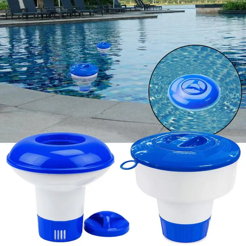 1PCS Floating Swimming Pool Medical Chlorine Tablet Hot Tub Floater Cleaner Tool Auto Dispenser Outdoor Pool Cleaning Tools - Image 5